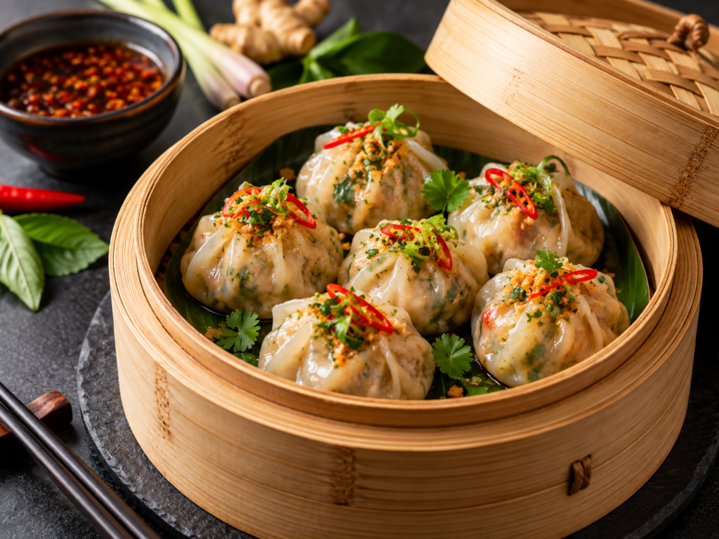 CHICKEN THAI HERBS DIM SUM